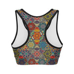 Mandala Star Bohemian Pattern Print Women's Sports Bra