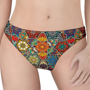 Mandala Star Bohemian Pattern Print Women's Thong