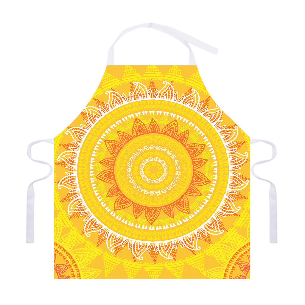 Mandala Sun Print Adjustable Apron