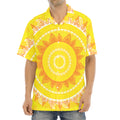 Mandala Sun Print Aloha Shirt