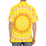 Mandala Sun Print Aloha Shirt