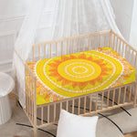 Mandala Sun Print Baby Crib Sheet
