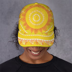 Mandala Sun Print Baseball Cap