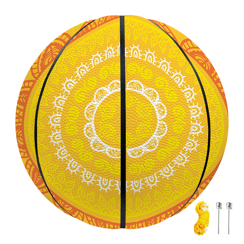 Mandala Sun Print Basketball