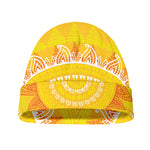 Mandala Sun Print Beanie