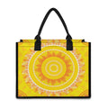 Mandala Sun Print Canvas Tote Bag
