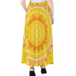 Mandala Sun Print Chiffon Maxi Skirt