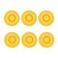 Mandala Sun Print Coaster Set