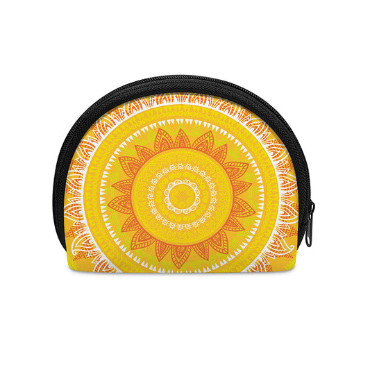 Mandala Sun Print Coin Purse