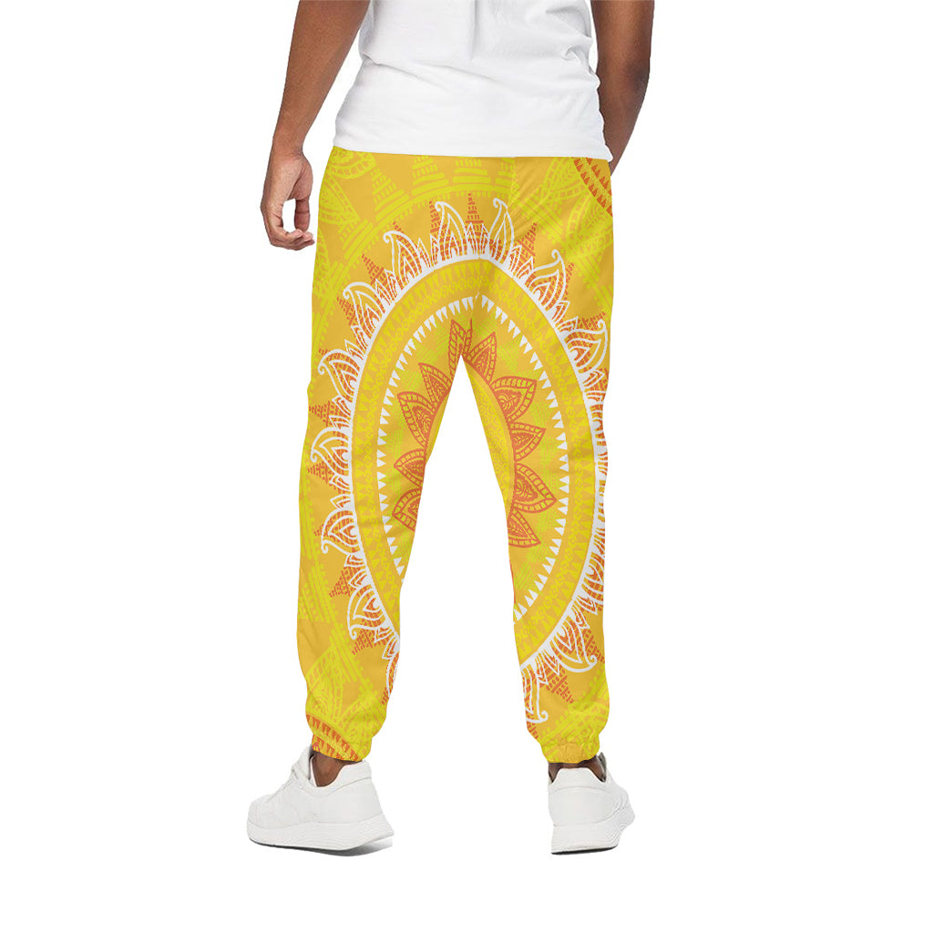 Mandala Sun Print Cotton Pants