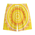 Mandala Sun Print Cotton Shorts