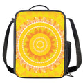 Mandala Sun Print Crossbody Lunch Bag
