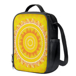 Mandala Sun Print Crossbody Lunch Bag