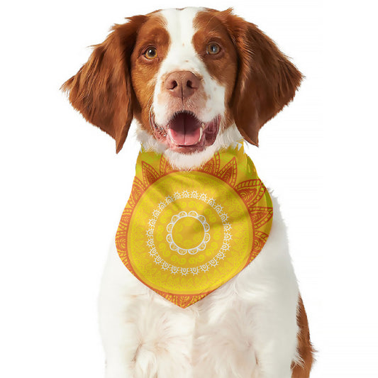 Mandala Sun Print Dog Bandana