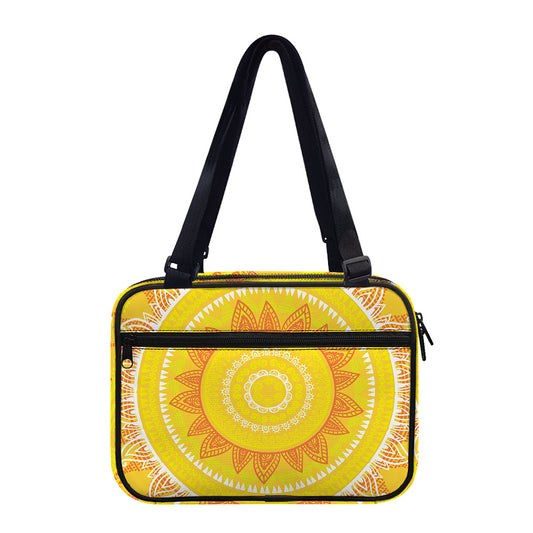 Mandala Sun Print Double Strap Bible Bag