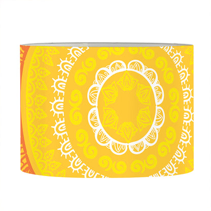 Mandala Sun Print Drum Lamp Shade