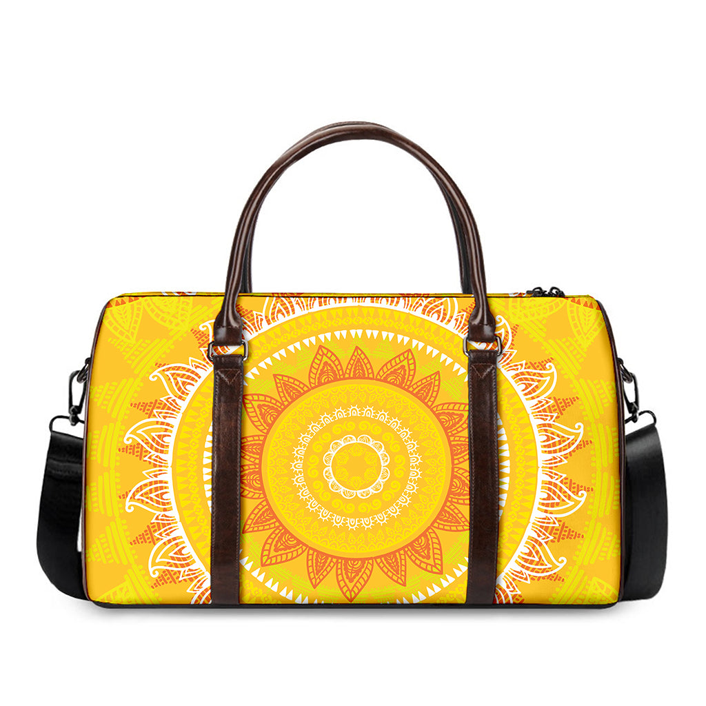 Mandala Sun Print Duffle Bag