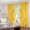 Mandala Sun Print Extra Wide Grommet Curtains