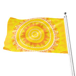 Mandala Sun Print Flag