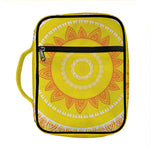 Mandala Sun Print Front Pocket Bible Bag