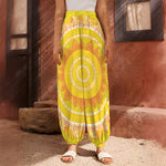 Mandala Sun Print Harem Pants