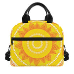 Mandala Sun Print Insulated Lunch Bag