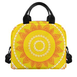 Mandala Sun Print Insulated Lunch Bag