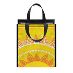 Mandala Sun Print Insulated Lunch Tote