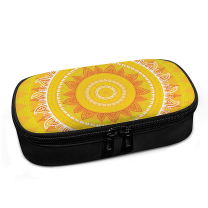 Mandala Sun Print Insulin Cooler Travel Case