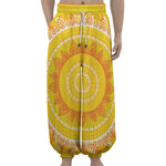 Mandala Sun Print Lantern Pants