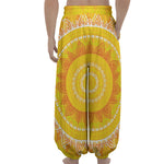 Mandala Sun Print Lantern Pants