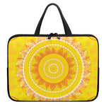 Mandala Sun Print Laptop Sleeve With Handle