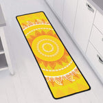 Mandala Sun Print Long Kitchen Mat