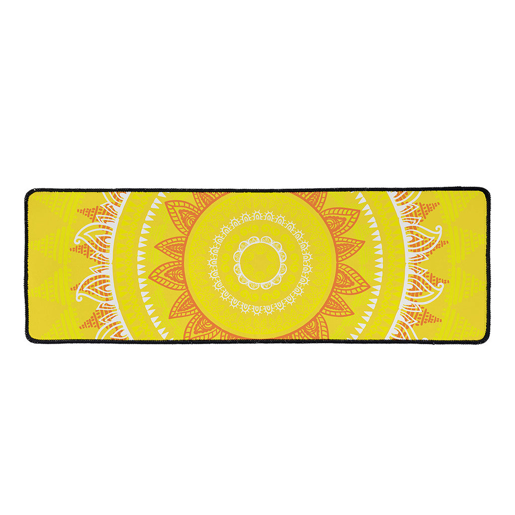 Mandala Sun Print Long Kitchen Mat