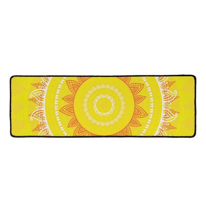 Mandala Sun Print Long Kitchen Mat