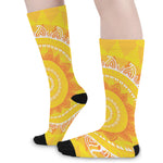 Mandala Sun Print Long Socks