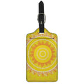 Mandala Sun Print Luggage Tag