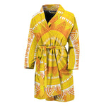 Mandala Sun Print Men's Bathrobe
