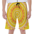 Mandala Sun Print Men's Beach Shorts