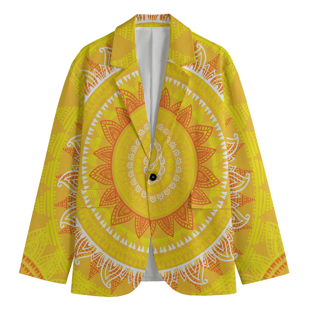 Mandala Sun Print Men's Blazer
