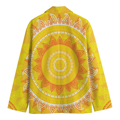 Mandala Sun Print Men's Blazer