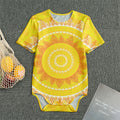 Mandala Sun Print Men's Bodysuit