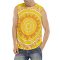 Mandala Sun Print Men's Fitness Tank Top