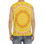 Mandala Sun Print Men's Fitness Tank Top