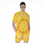 Mandala Sun Print Men's Rompers