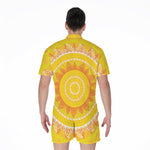 Mandala Sun Print Men's Rompers