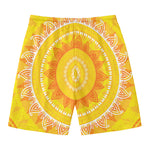Mandala Sun Print Men's Swim Trunks