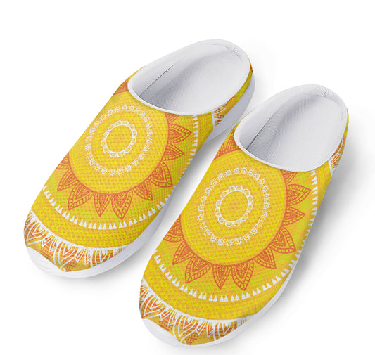 Mandala Sun Print Mesh Casual Shoes