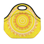 Mandala Sun Print Neoprene Lunch Bag