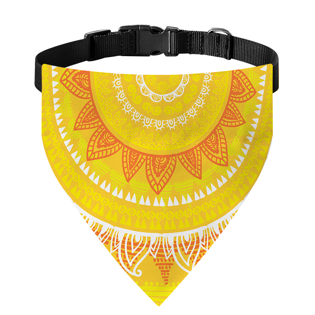 Mandala Sun Print Over The Collar Dog Bandana